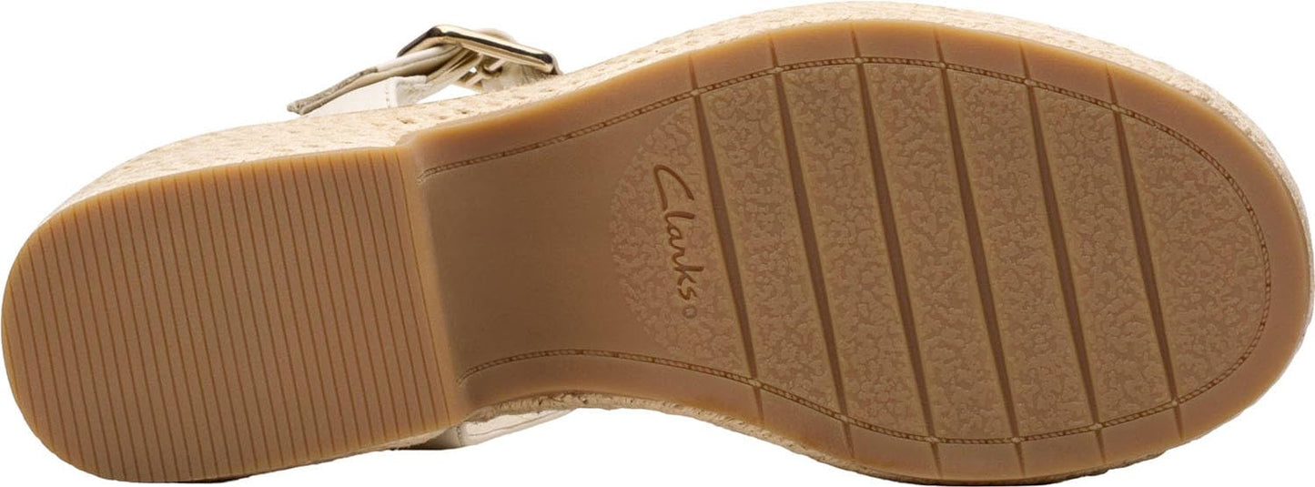 Clarks - Womens Coledale Strap Sandals, Cream Leat, 4.5 UK