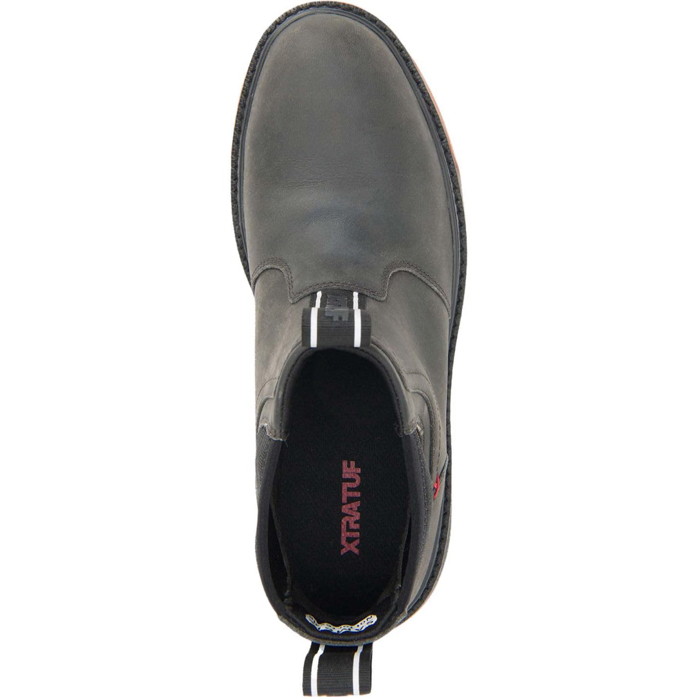 Xtratuf Men's Bristol Bay Leather Chelsea Boot, Black, Size 12