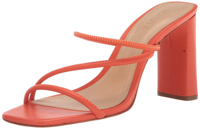 Schutz Women's Chessie Sandal, Flame Orange, 8