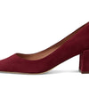 Cole Haan Womens Cassandra Block Heel Pump, Black Cherry Suede, 7.5 Medium