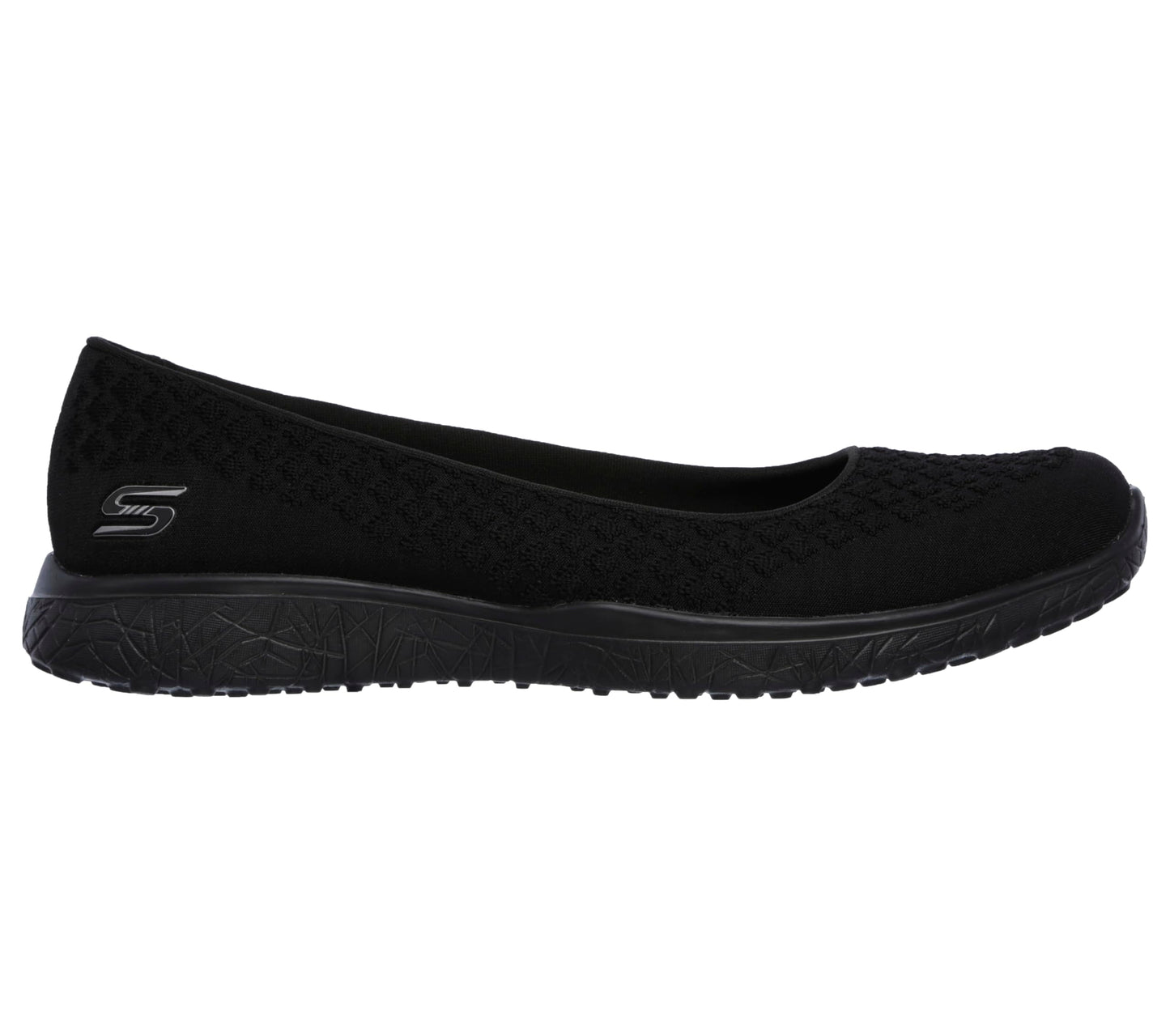 Skechers womens Microburst One Up Fashion Sneaker, Black, 6 US
