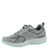 Skechers Women's Go Run Consistent Sneaker, Gray/Turquoise, 7.5 Wide