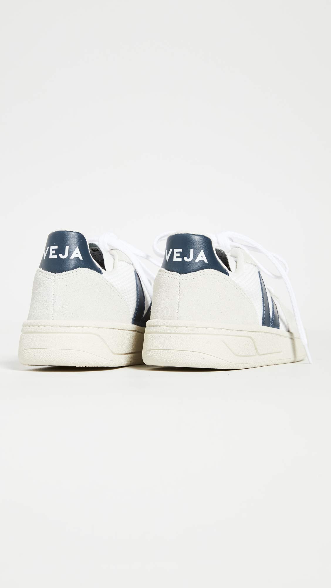 Veja Women's V-10 Sneakers, White/Nautico, 11 Medium US