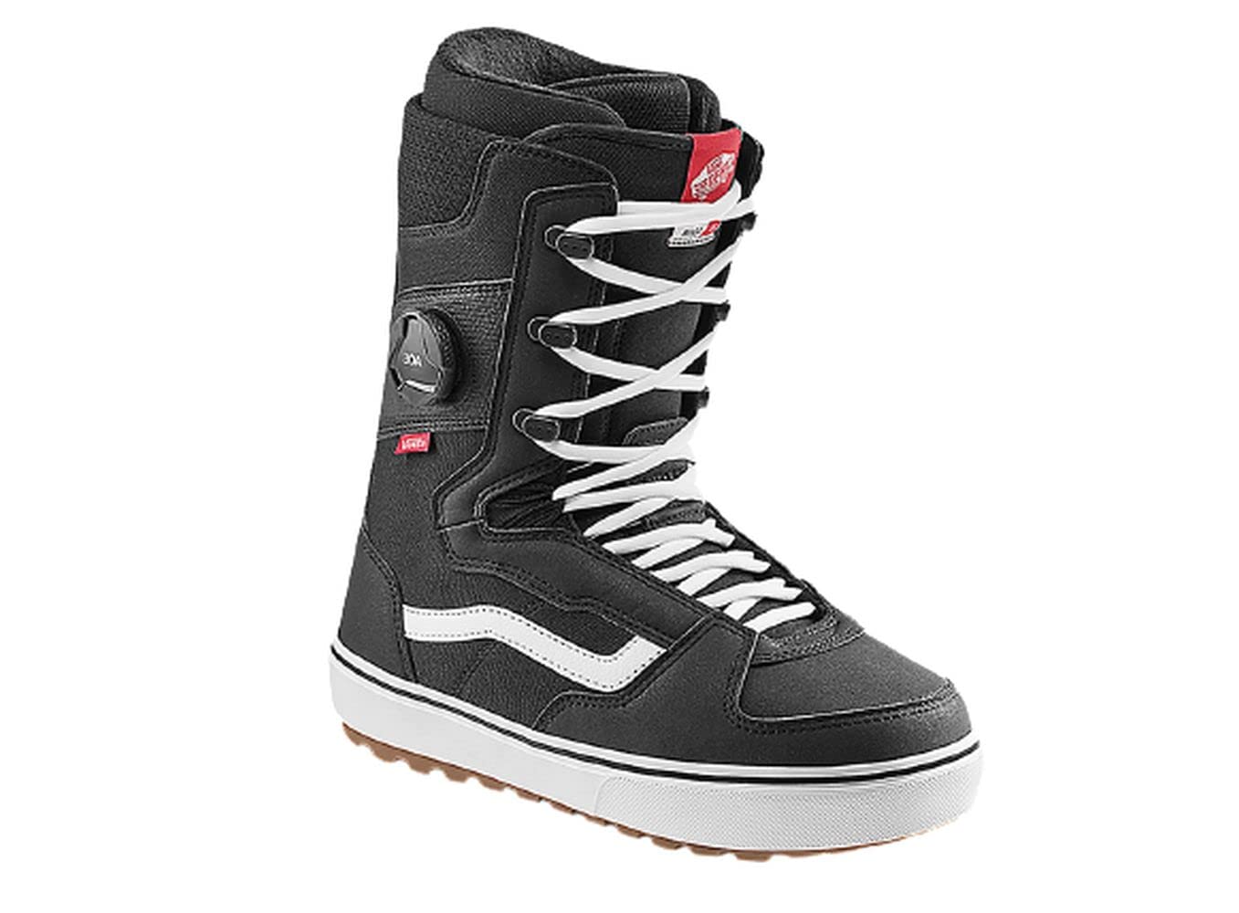 Vans Men's Invado OG Snowboard Boots (10, Black/White)