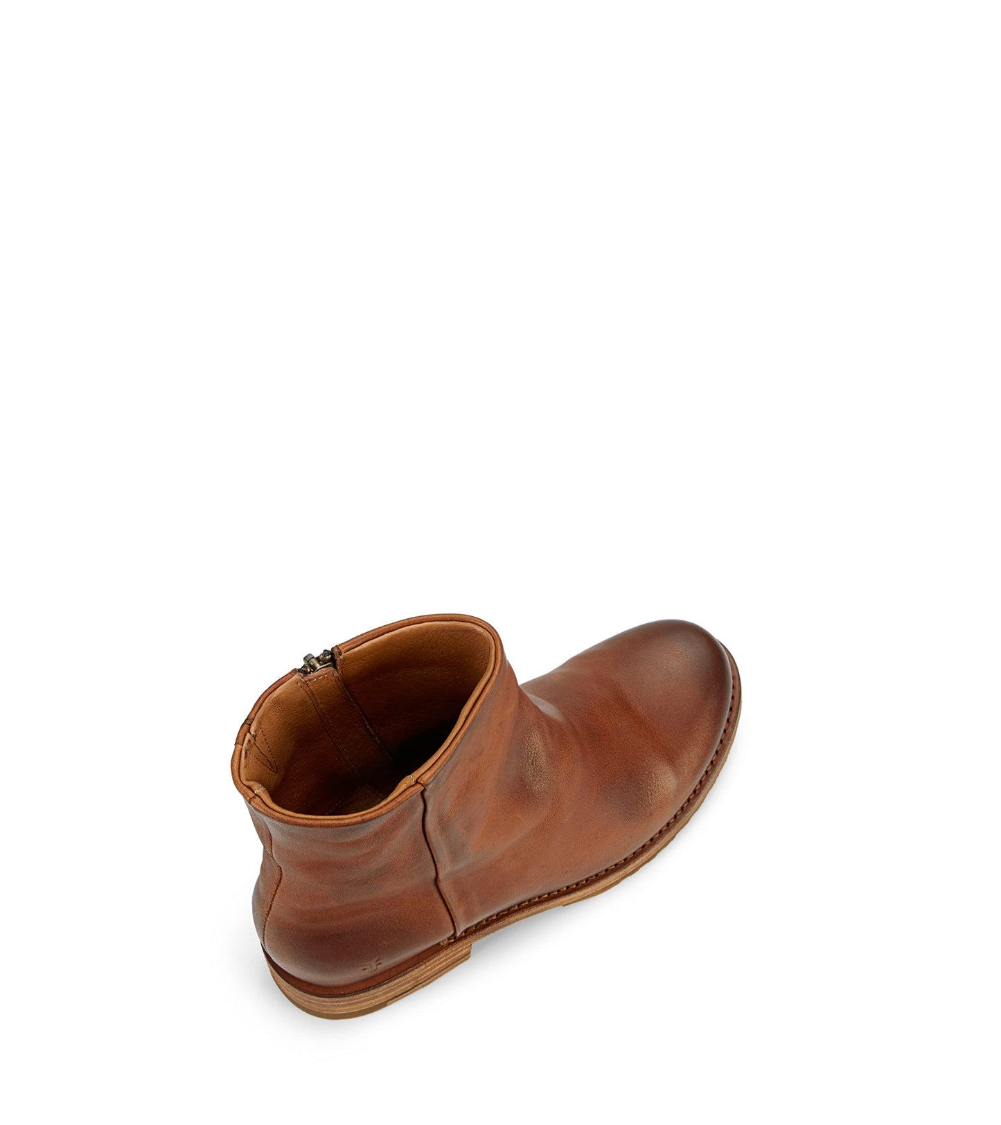 Frye Veronica Inside Zip Booties for Women Made from Premium Leather with Leather Lining, Goodyear Welt Construction, and Leather with Rubber Sole – 6” Shaft Height, Bronze - 5.5 M