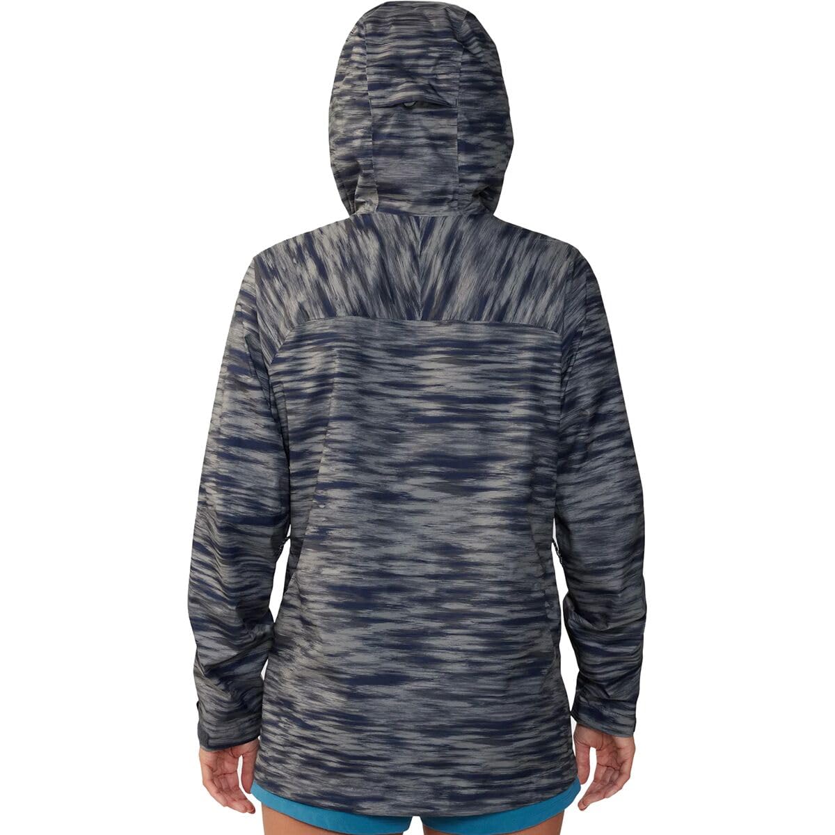 Mountain Hardwear Women's Standard Stretch Ozonic Jacket, Dark Zinc Frequency Print, Medium