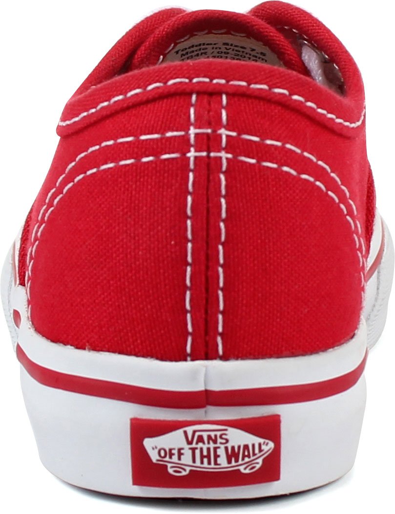 Vans Kids Unisex Authentic Shoes, Size 7, Color (RED) RED