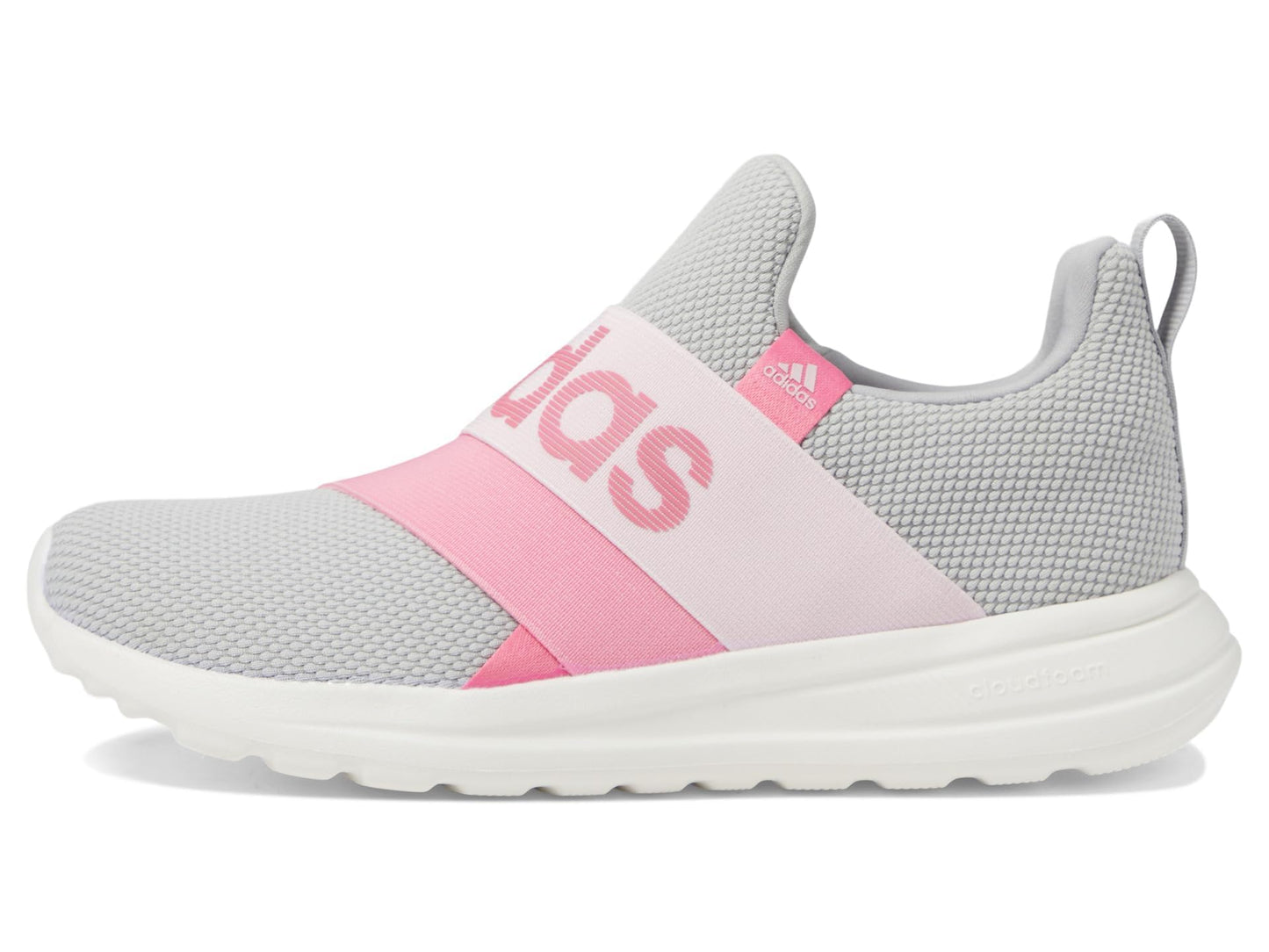adidas Girl's Lite Racer Adapt 6.0 (Little Kid/Big Kid) Grey Two/Pink Fusion/Bliss Pink 13 Little Kid M