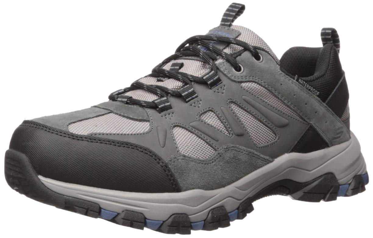 Skechers Men's Selmen-enago Trail Oxford, Grey, 7.5