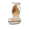 Michael Kors Women's Serena Flex Sandal, Silver/Glitter, 6.5