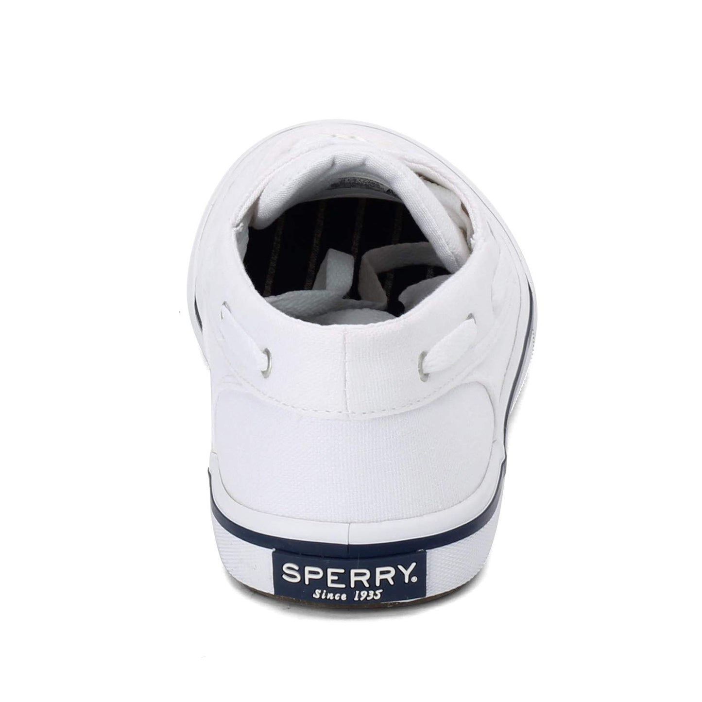 Sperry Mens Bahama II Boat Washed Sneaker, White, 10