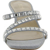 Michael Kors Celia Kitten Slide Blue Haze Multi 8 M