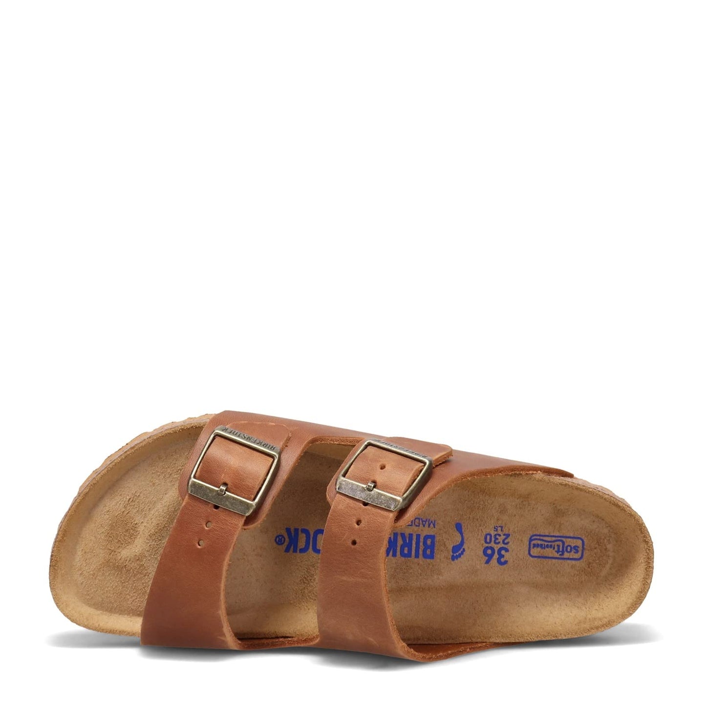 Birkenstock Women's Arizona Clogs, 5, Cognac Leather, 3.5 UK