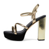 Michael Kors Porter Strappy Platform Pale Gold 8 M