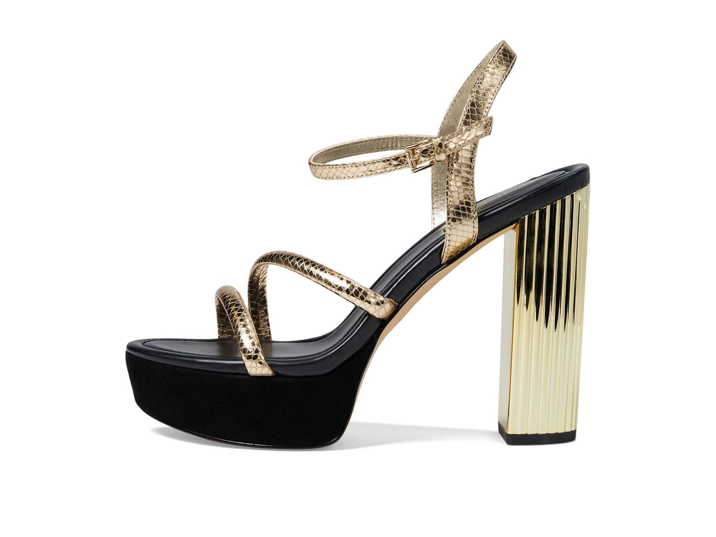 Michael Kors Porter Strappy Platform Pale Gold 8 M