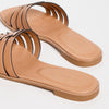 Tory Burch Women's Ines Cage Slides, Camello/Camello, 6.5 Medium US