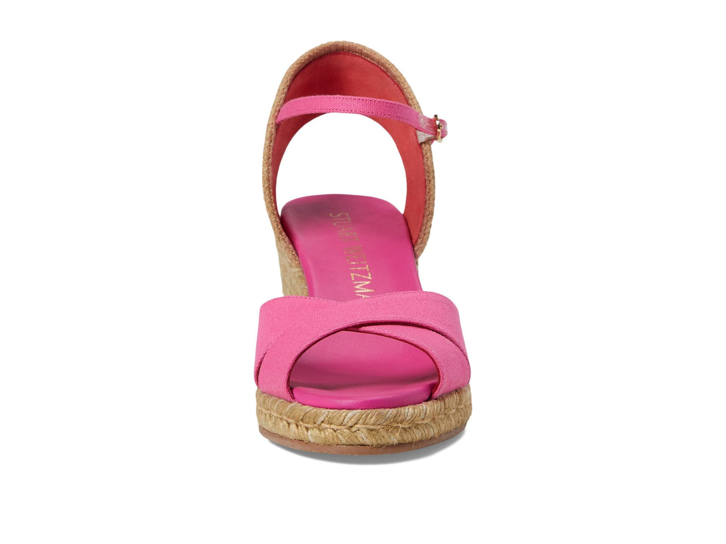 Stuart Weitzman Mirela II Espadrille Wedge Fuchsia/Natural 9.5 B