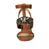 Michael Kors Izzy T Strap Sandal Brown Multi 6.5 M
