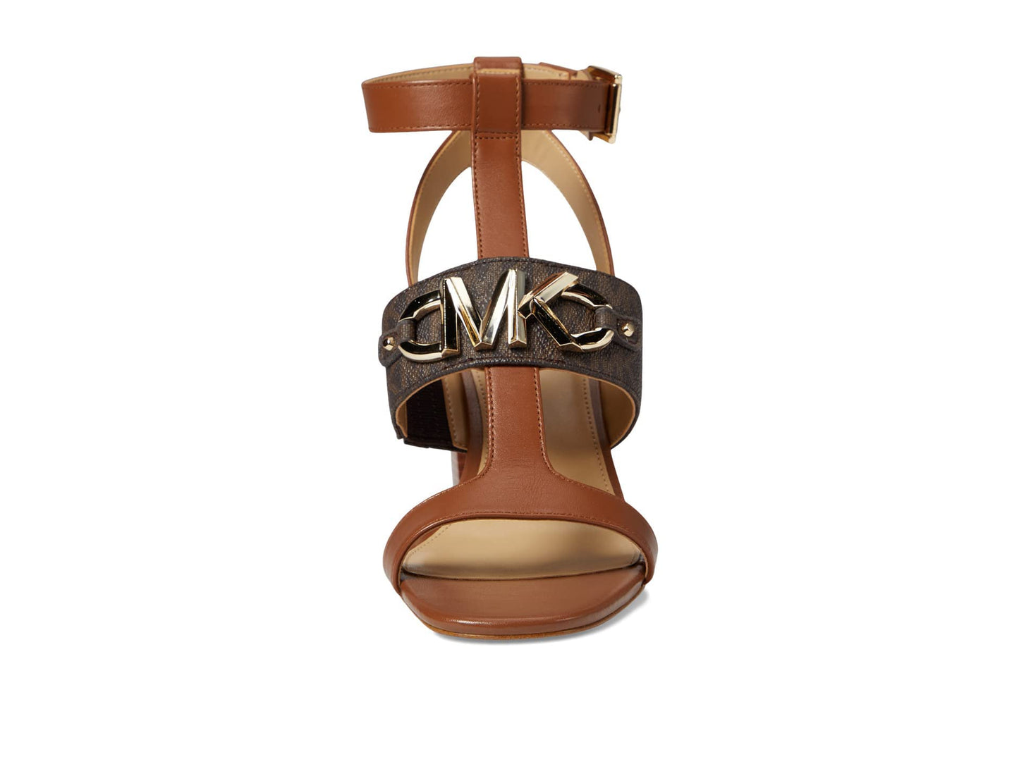 Michael Kors Izzy T Strap Sandal Brown Multi 6.5 M