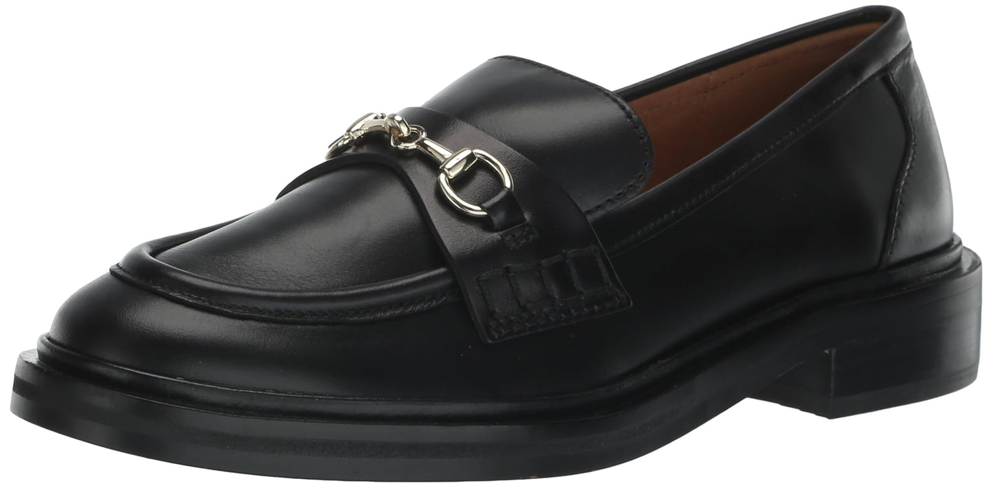 Madewell Women's Brandy Clean Platform Loafer-Hardware, True Black, 10 Narrow