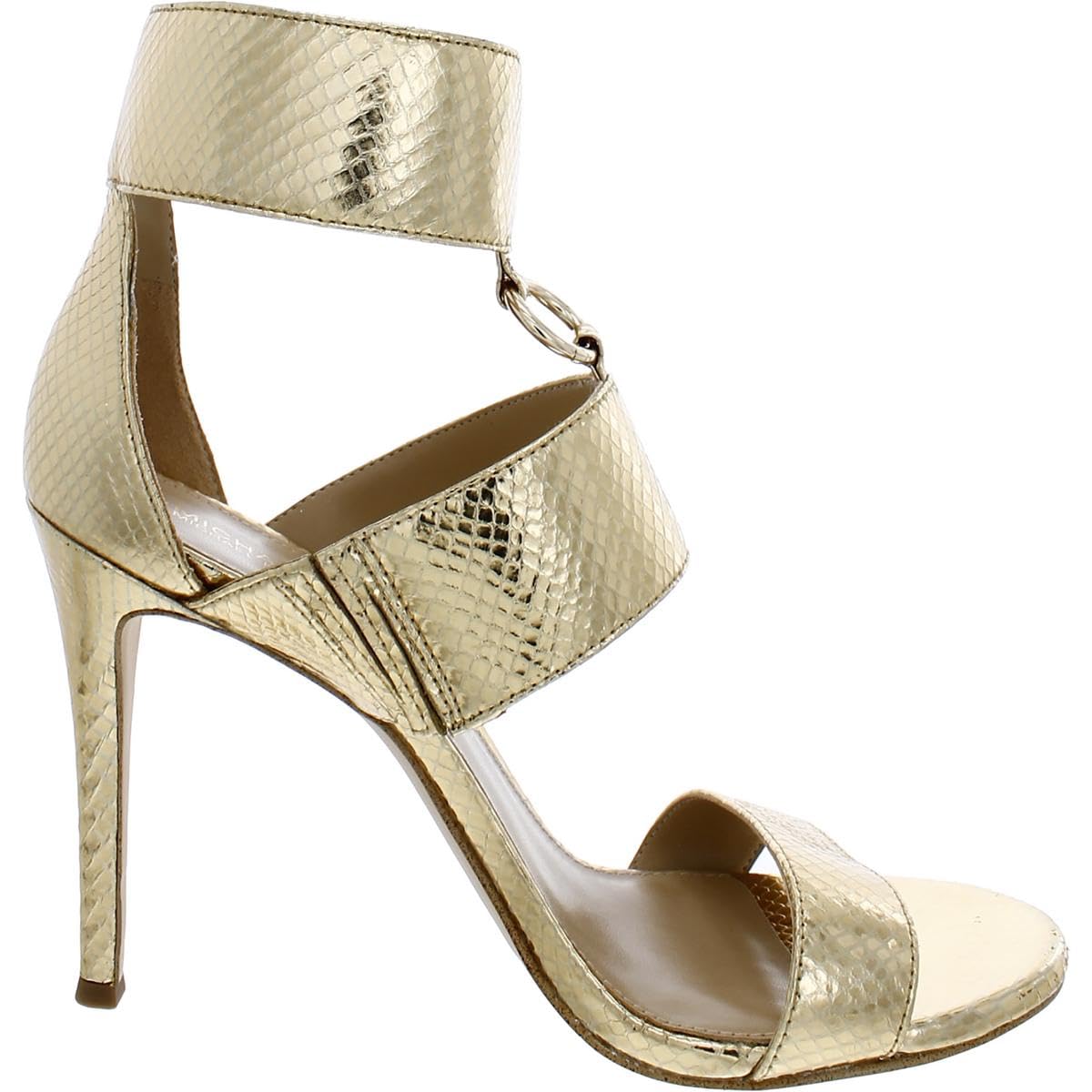 Michael Kors Amos Ankle Strap Gold 6 M