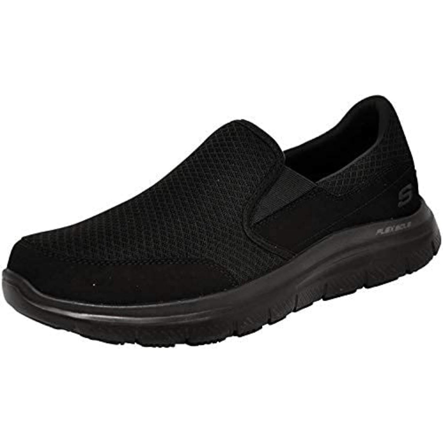 Skechers Men's Skechers Men's Flex Advantage Slip Resistant Sr Mcallen Slip on Work Shoe, Black, 10 Wide