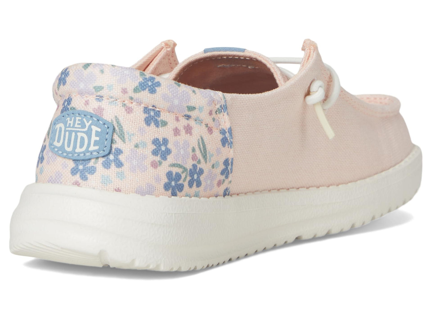HEYDUDE Kids Womens Wendy Funk Spring Floral (Little Kid/Big Kid) Petal Pink/Multi 5 Big Kid M