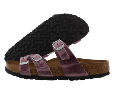 Birkenstock Women's Franca Oiled Leather Lavender Blush 40 N