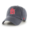 47 St. Louis Cardinals Clean Up Dad Hat Baseball Cap - Charcoal