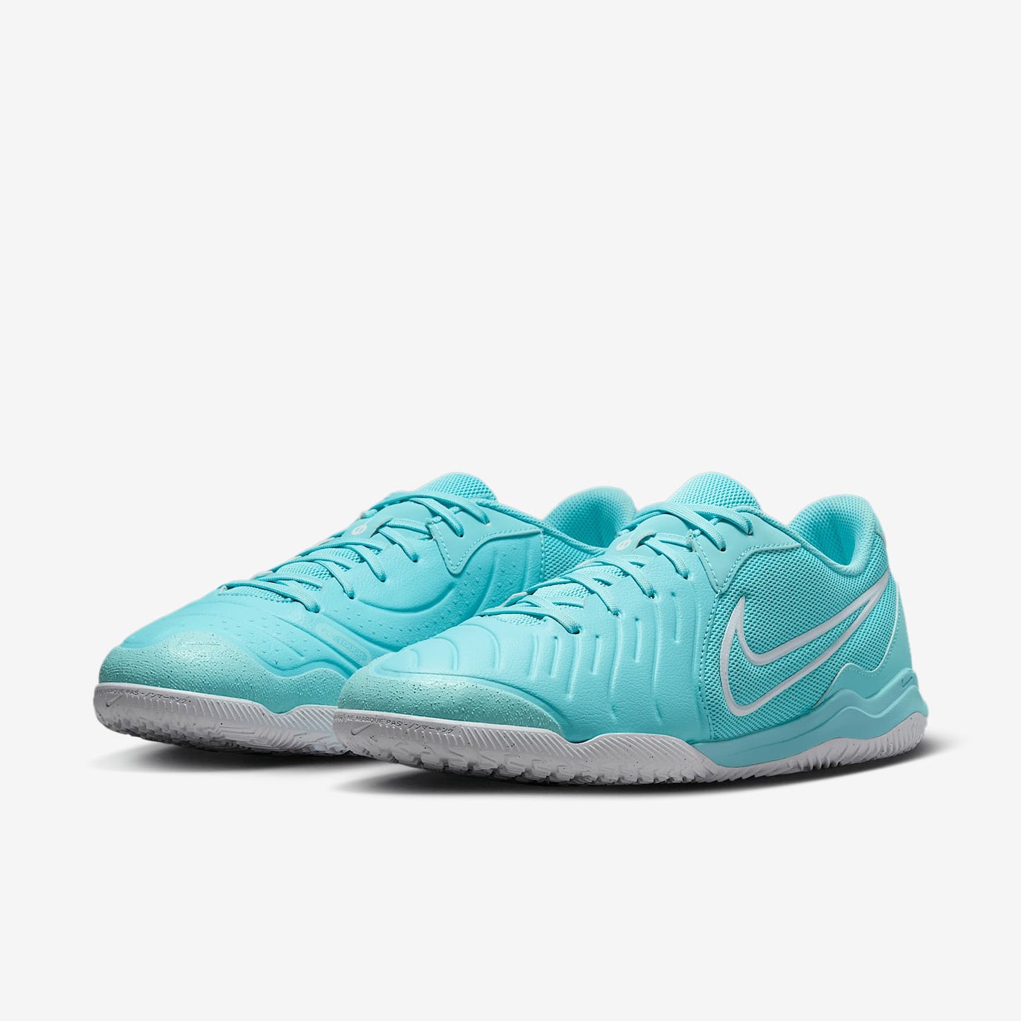 Nike Tiempo Legend 10 Academy Indoor/Court Low-Top Soccer Shoes (DV4341-401, Copa/White) Size 9.5