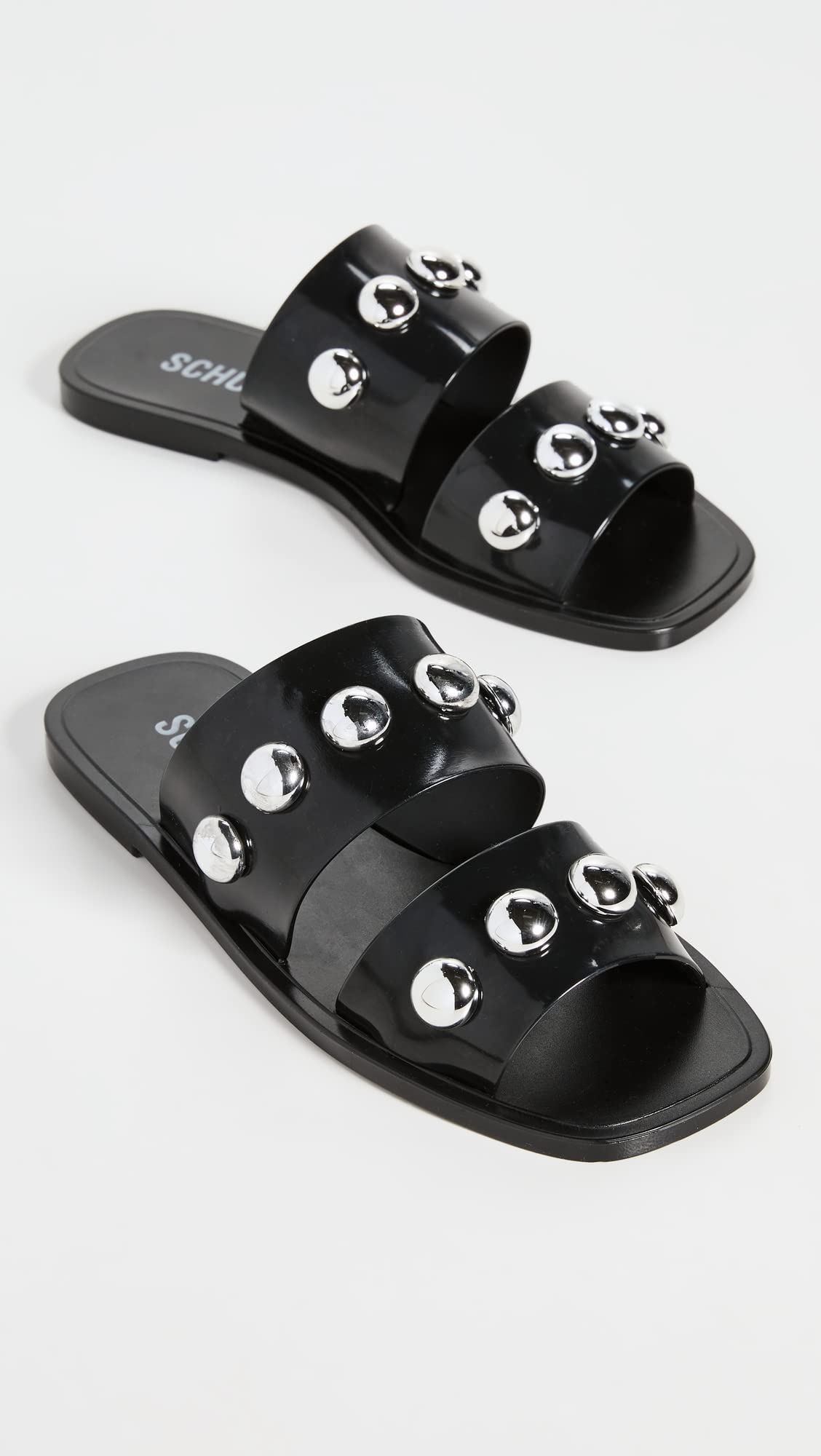 SCHUTZ Women's Lizzie Sandals, Black, 7 Medium US