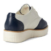 Cole Haan Womens Grand City Platform Oxford, Ivory and Navy Blazer/Ivory, 6.5 Medium