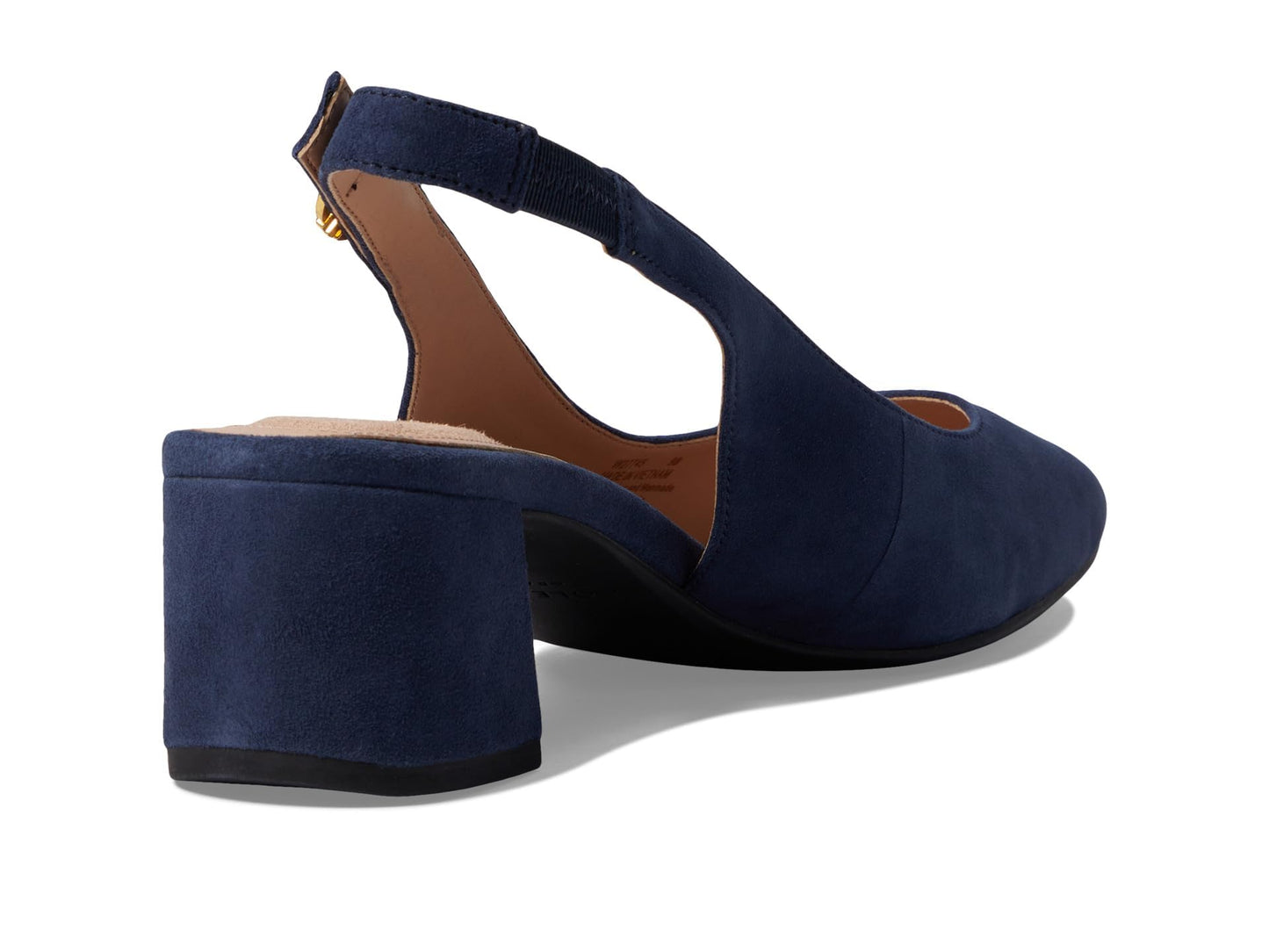 Cole Haan Women's The Go-to Slingback Pump 45 mm, Navy Blazer Suede, 9-B Us