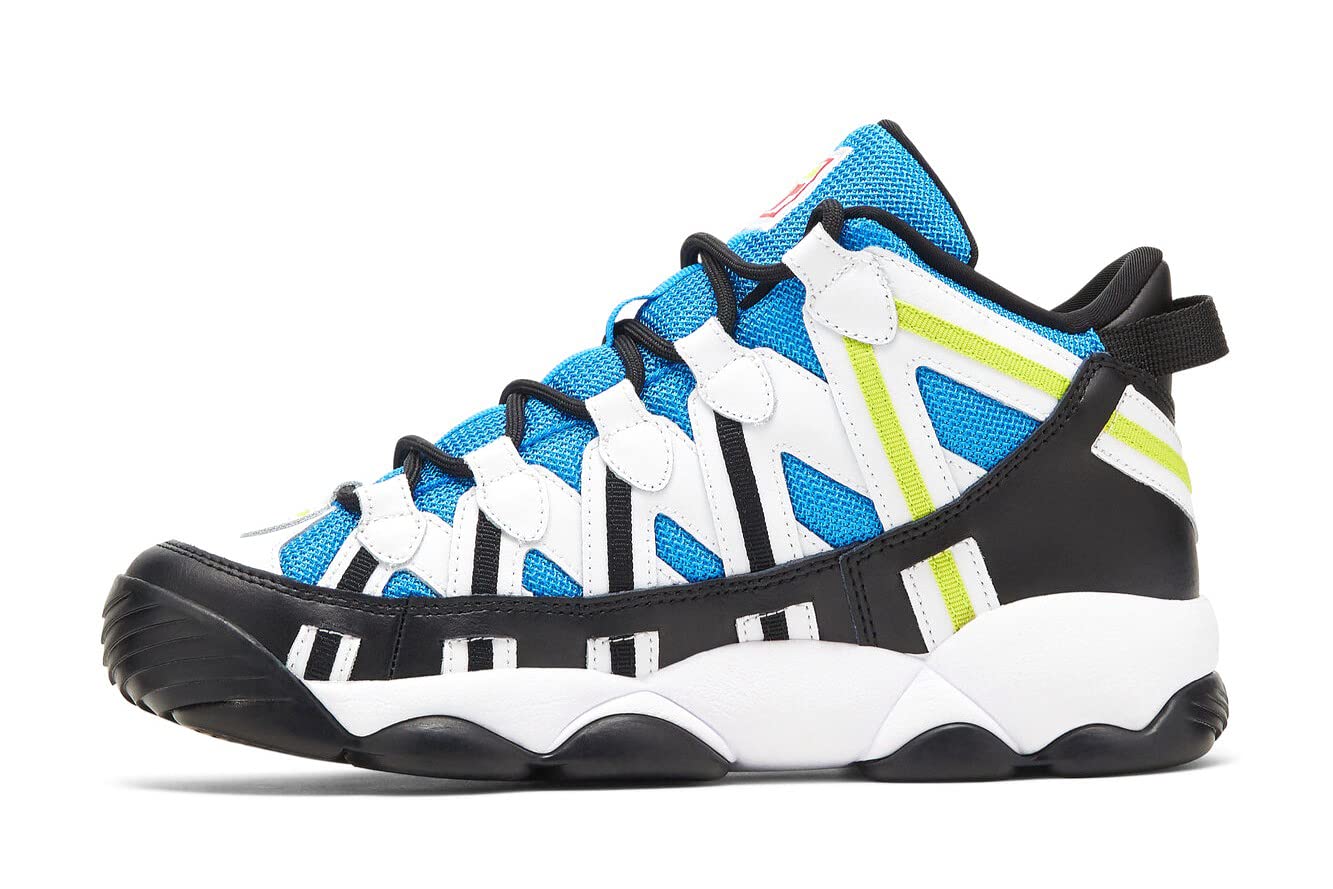 Fila Men's Spaghetti Jerry Stackhouse Retro Basketball Shoes White/Black/Electric Blue