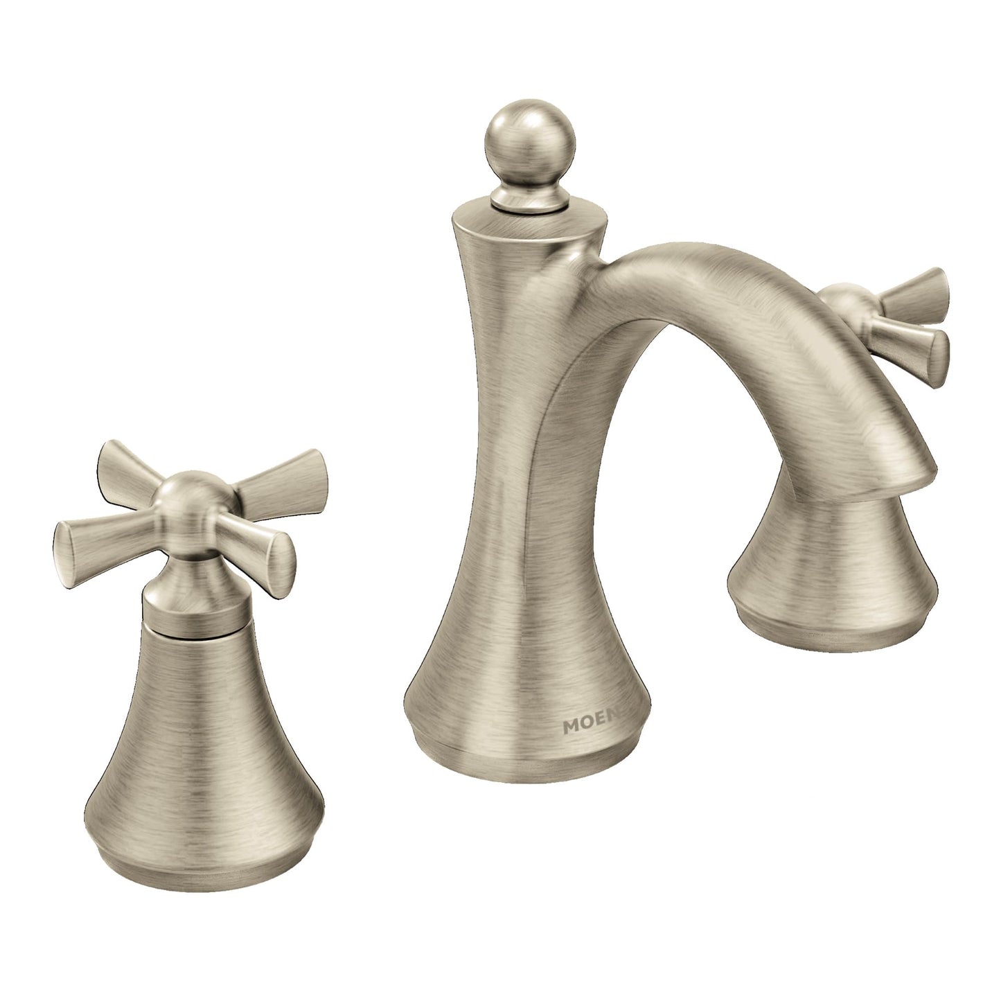 Moen T4524BN Wynford Two-Handle High Arc Bathroom Faucet, Brushed Nickel