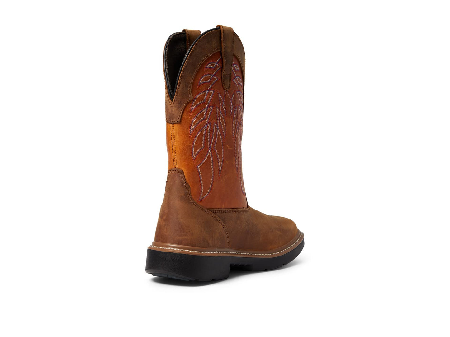 Wolverine Men's Rancher DuraShocks CarbonMax Wellington Western Boot, Yellow/Orange, 10