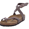 Birkenstock Women's YARA Birko-Flor Nubuck Ankle Strap Sandals, Brown (Mocca Mocca), 5.5 UK
