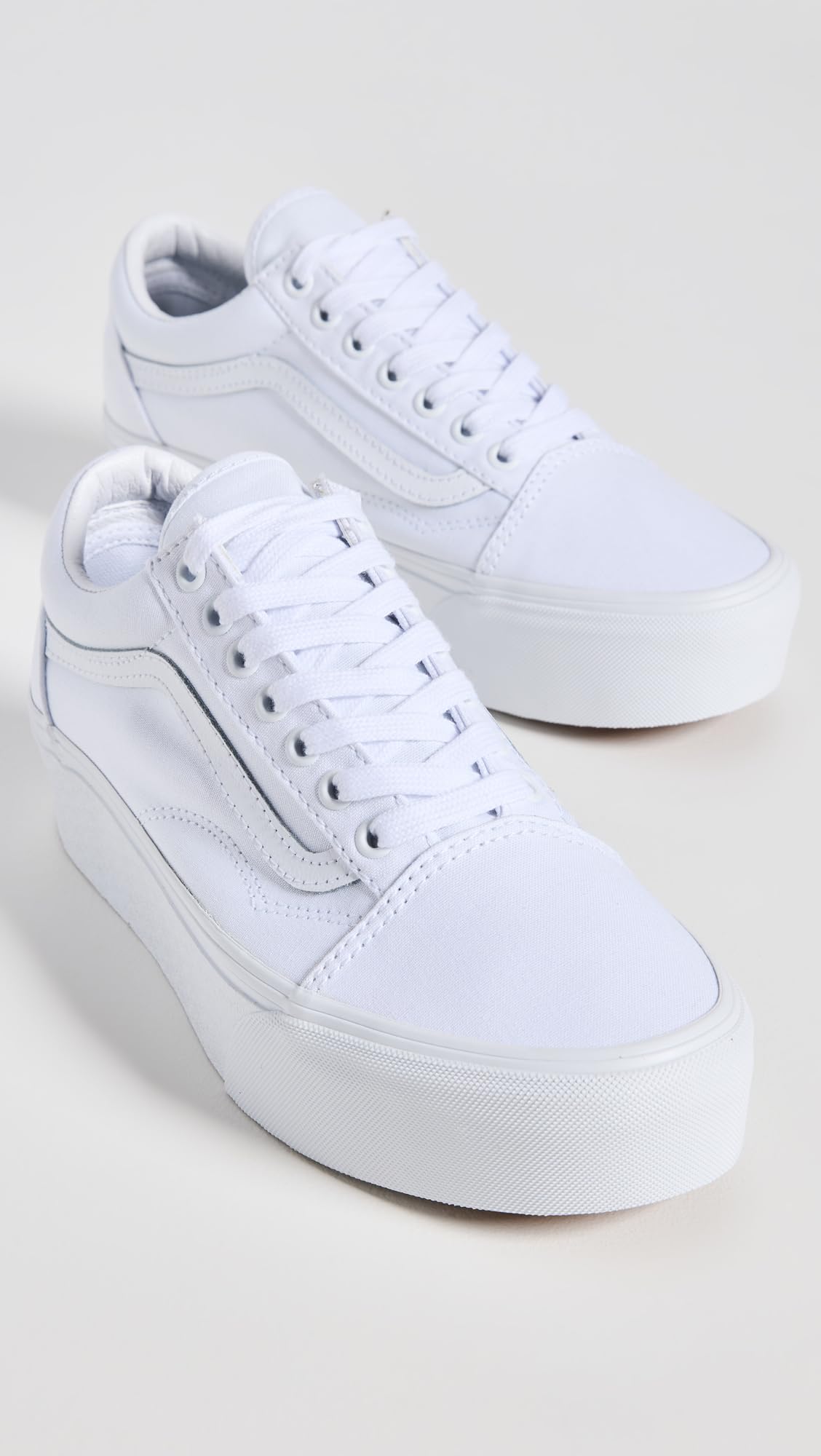 Vans Women's Old Skool Stackform Sneakers, Burro/True White, 7 Medium US