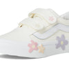 Vans Old Skool V Flower (Little Kid) Sneaker, Star White, 12.5 US Unisex