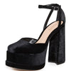 SCHUTZ Women's Luan Heels, Black, 8 Medium US