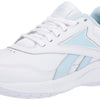 Reebok Walk Ultra 7 DMX Max Walking Womens Shoes, Athletic Black or White Sneakers for Women, Size 5 to 12 Womens Tennis Shoes, White/Glass Blue/Collegiate Royal, 9.5