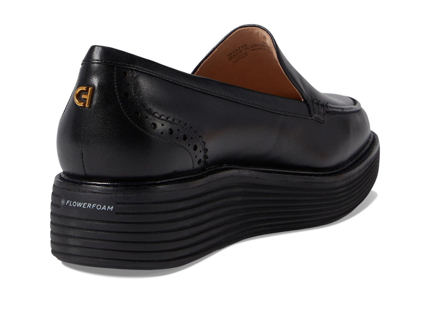 Cole Haan Women's Original Grand Platform Venetian Loafer, Black/Black, 5-C US