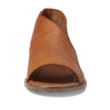Free People Mont Blanc Sandals for Women - Leather Upper - Side Cutout - Open-Toe Silhouette Tan EU 37.5 (US Women's 7.5) M