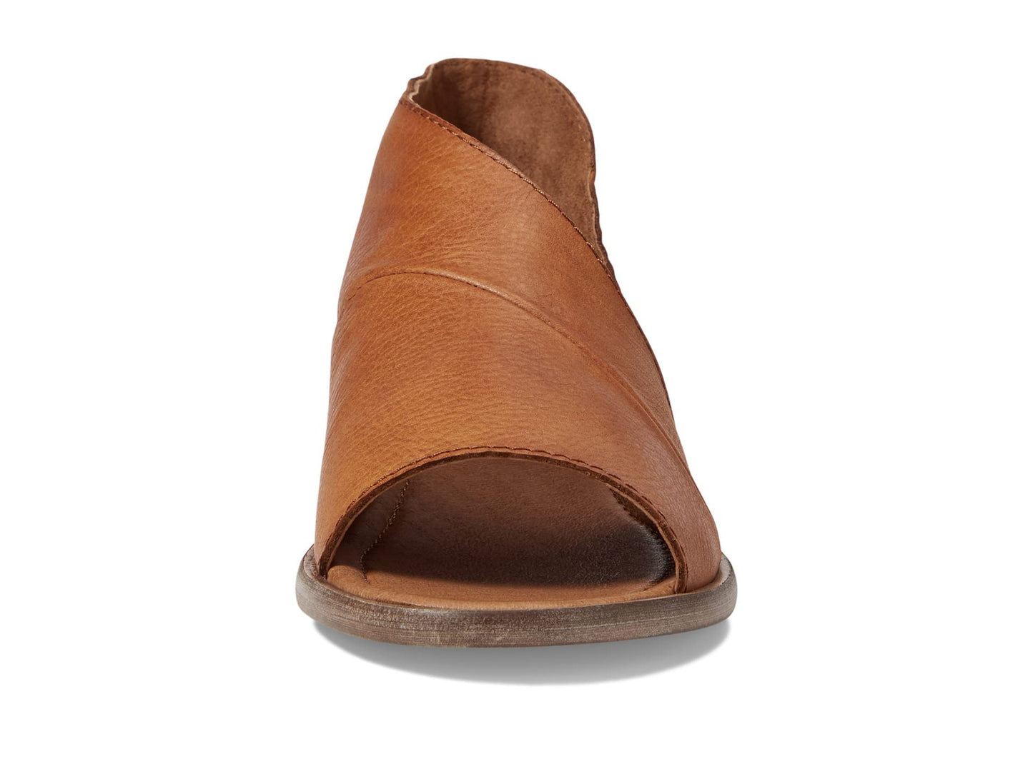 Free People Mont Blanc Sandals for Women - Leather Upper - Side Cutout - Open-Toe Silhouette Tan EU 37.5 (US Women's 7.5) M