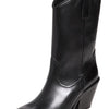 Tory Burch Women's Western Mid Boots 75mm, Perfect Black, 11 Medium US