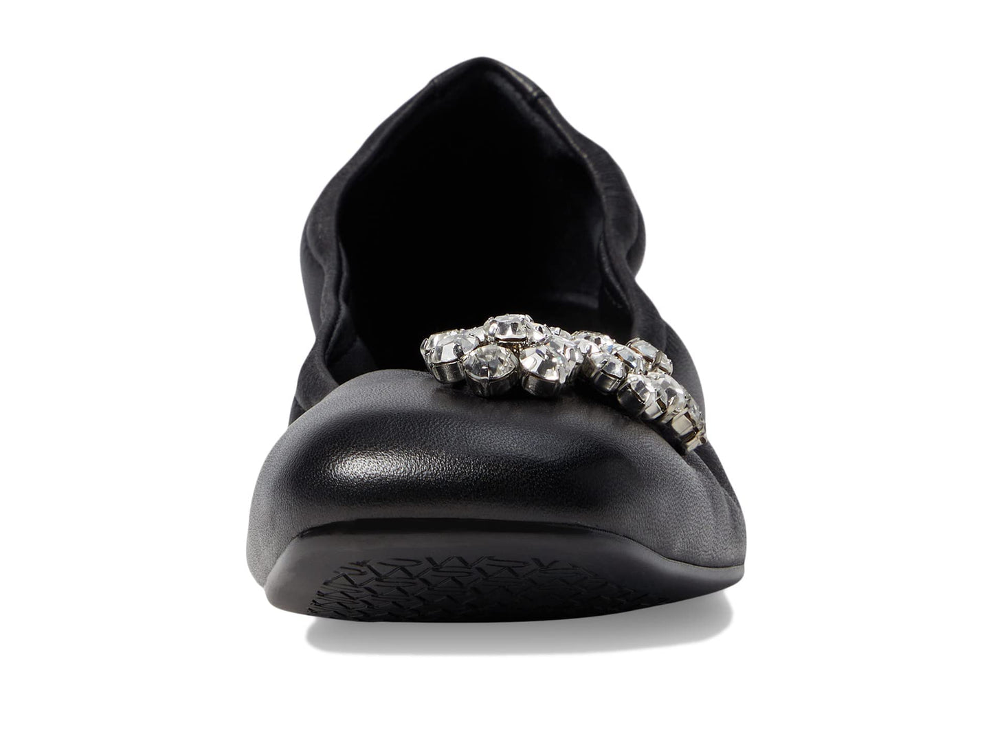Stuart Weitzman Crystal Fleur Ballet Flat Black 7.5 B