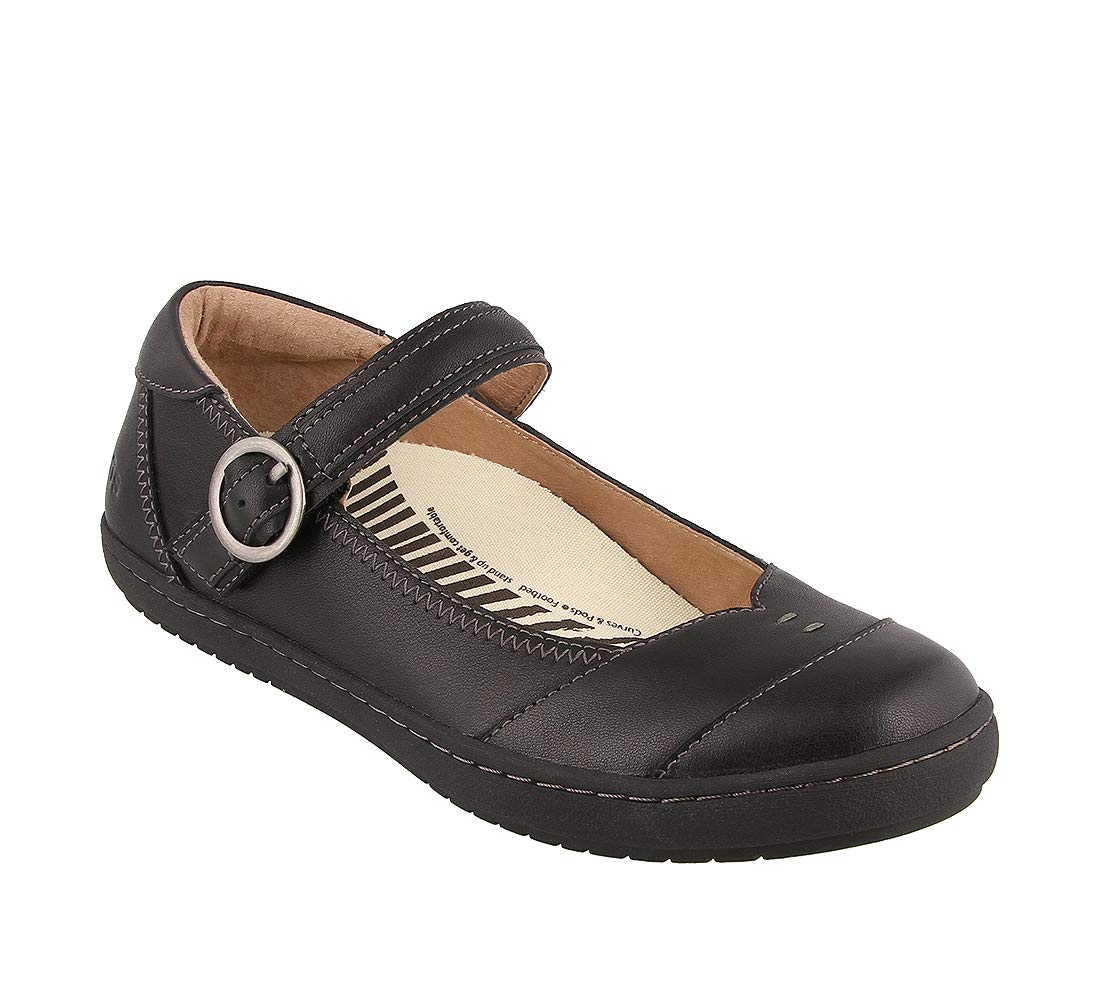 Taos Footwear Women's Forward Black on Black Flat 9 (M) US