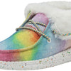 HEYDUDE Girl's Britt Toddler Rainbow Dreamer Size 8 | Girl's Shoes | Girl's Lace Up Boots | Comfortable & Light-Weight