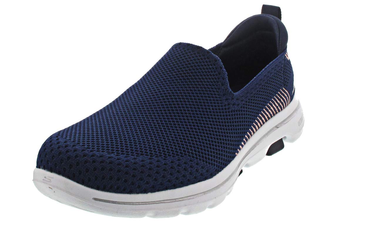 Skechers Women's GO Walk 5-PRIZED Sneaker, Navy, 8.5 M US