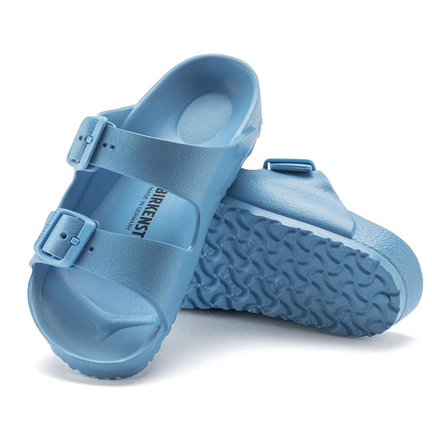 Birkenstock Kids' Sky Blue Arizona Sandal, Size 34, Big Kid Unisex Flat Sandal